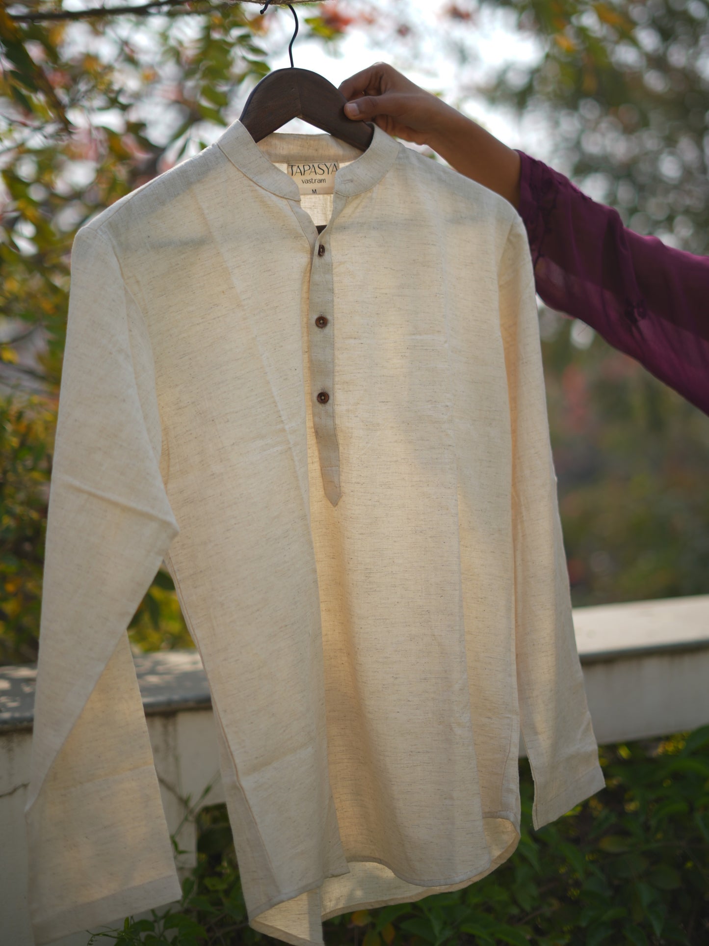 Men's Pure Khadi Cotton Short Kurta