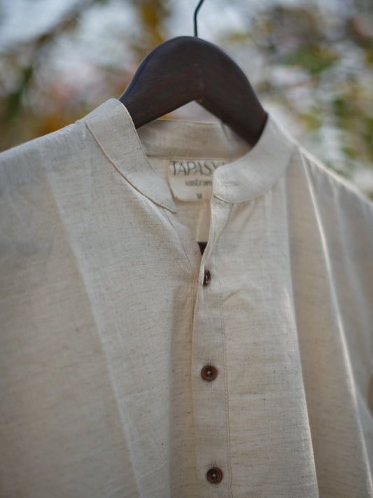 Men's Pure Khadi Cotton Short Kurta